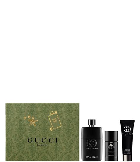 gucci guilty 3 pice gift set|Gucci Guilty gift set men's.